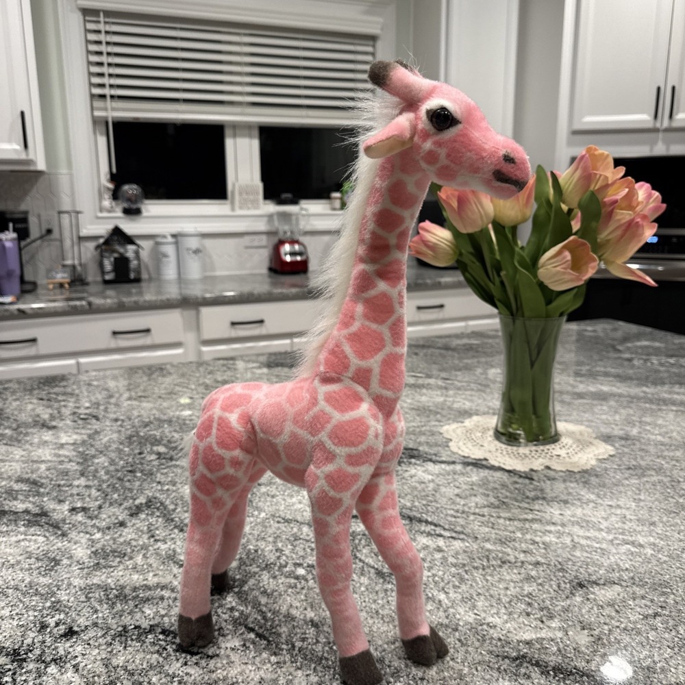 Pink Giraffe Adventure Planet 20in Standing Plush Stuffed Toy AP-GPI25